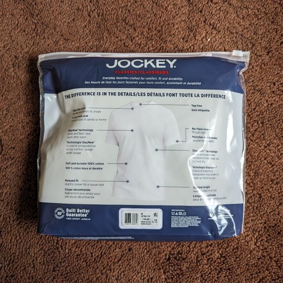 Jockey Men's Undershirt Staycool Crew Neck T-Shirt - 3 Pack - Picture 6 of 6